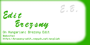 edit brezsny business card